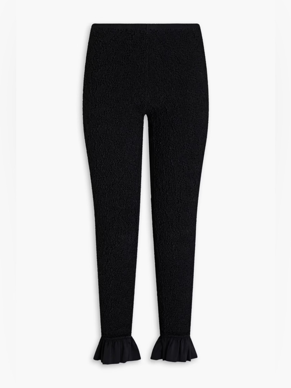 ALEXANDER WANG Ruffled shirred satin-jersey Slim-leg Pants Size XS MSRP $695